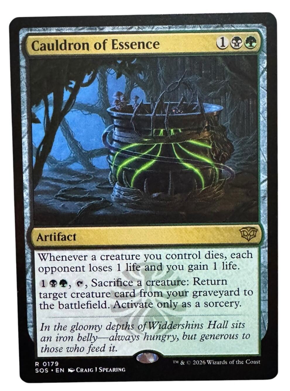 Cauldron of Essence MTG Secrets‎ of Strixhaven Rare (Non-Foil) 0179 Card
